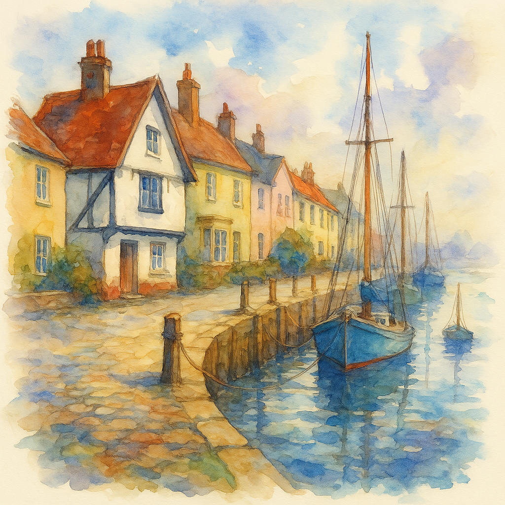 Artistic impression of Wivenhoe Quay